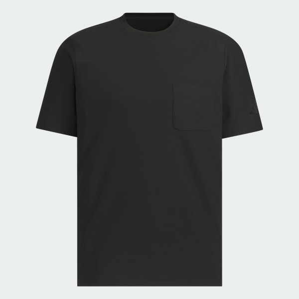 ブラック プレミアム カジュアル レギュラーフィット 軽量 ニット 半袖 ポケットTシャツ