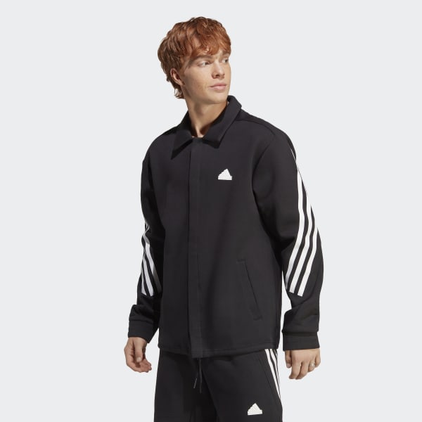 adidas Future Icons 3-Stripes Coaches Jacket - Black | adidas Philippines