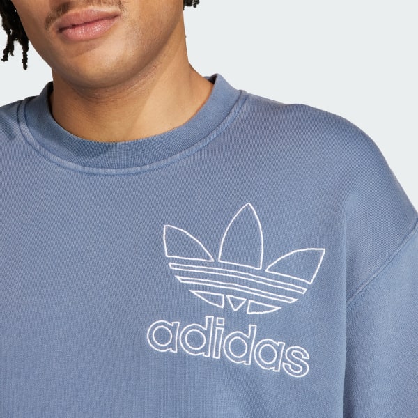 Adicolor Outline Trefoil Crewneck Sweatshirt