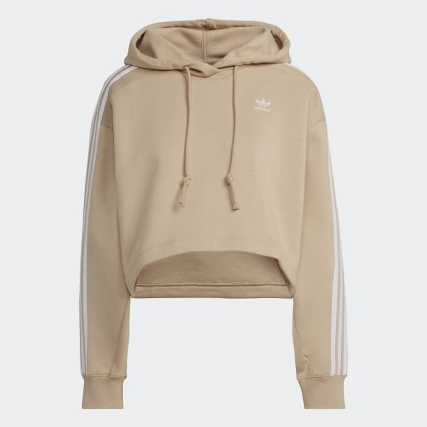 Beige Sudadera con capucha Adicolor Classics Cropped SU088