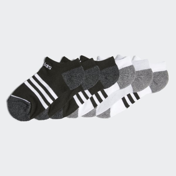 adidas 3-Stripes No-Show Socks 6 Pairs 