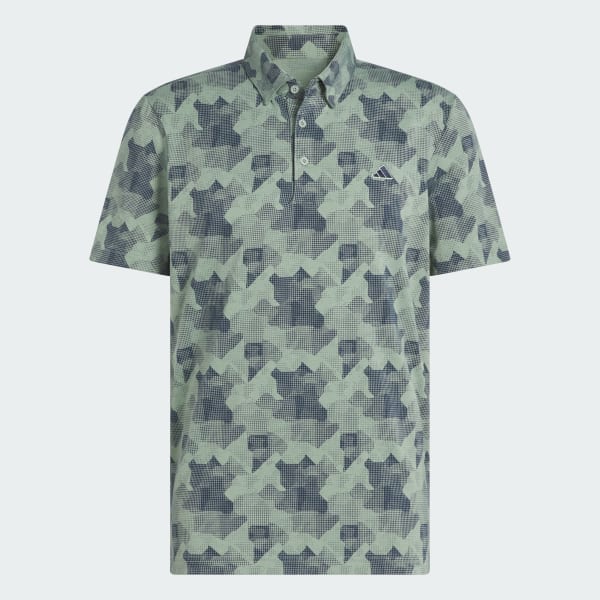 Green Go-To Printed Polo Shirt