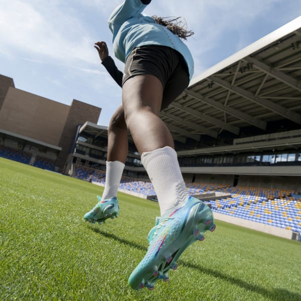 Light blue adidas discount cleats