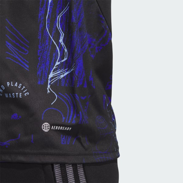 Youth LAFC adidas Black 2023 One Planet Replica Jersey