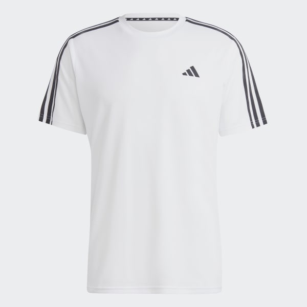 Branco T-shirt 3-Stripes Train Essentials