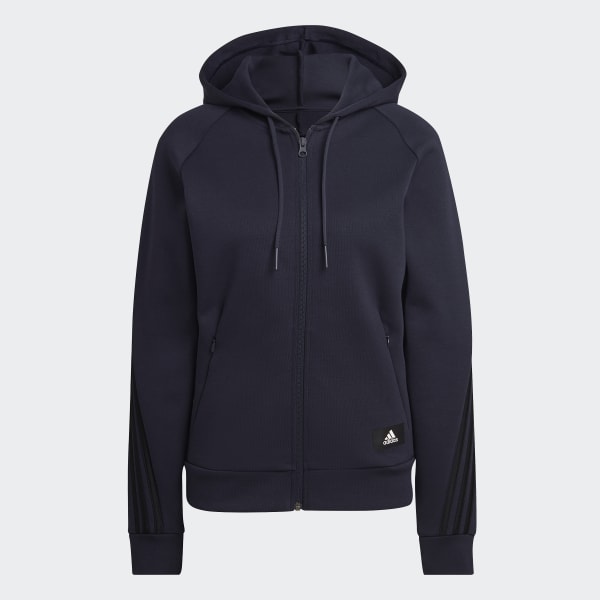 Azul Chaqueta con capucha adidas Sportswear Future Icons 3 bandas V0687