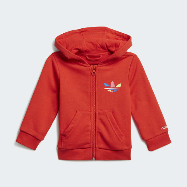 Rouge Ensemble Adicolor Trefoil Full Zip Hoodie