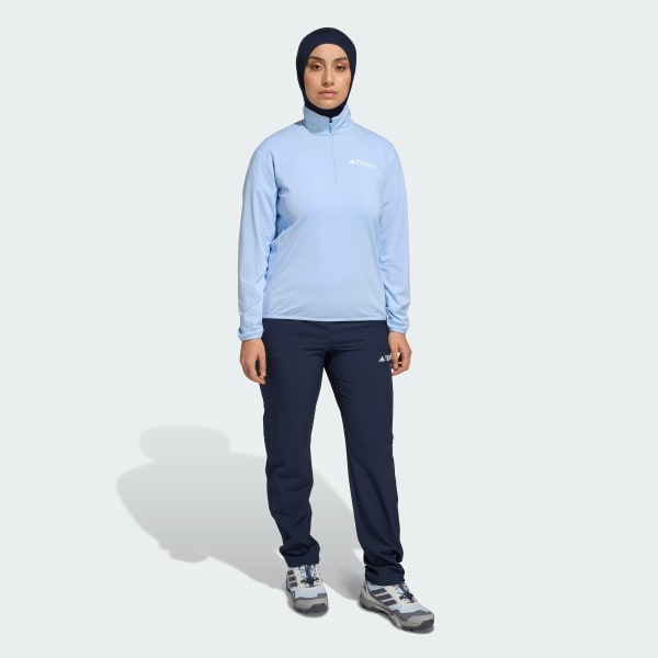 Blue Terrex Multi CLIMAWARM Half-Zip Tech Fleece Jacket
