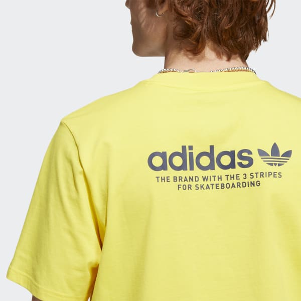 Gul Skateboarding 4.0 Logo kønsneutral T-shirt DH697