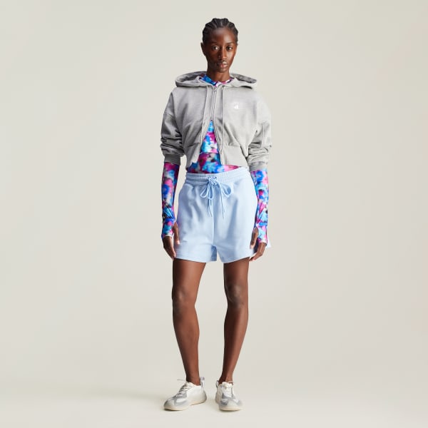 グレー adidas by Stella McCartney スポーツウェア クロップドパーカー