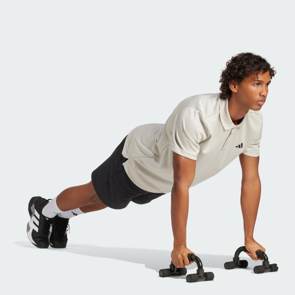 สีเบจ เสื้อโปโลเทรนนิง Train Essentials