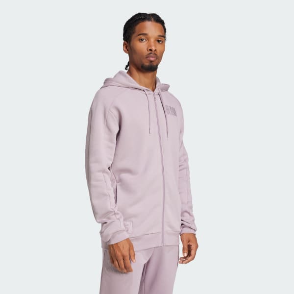 Violet Veste à capuche entièrement zippée Juventus Seasonal