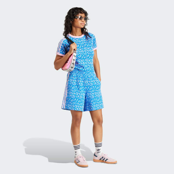 ■adidas■ xxenia graphic shorts blue IU2508 adidas KSENIASCHNAIDER Graphic Print Shorts - Multicolor