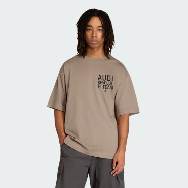 Brown AUDI REVOLUT F1 TEAM ELEVATED GRAPHIC II TEE