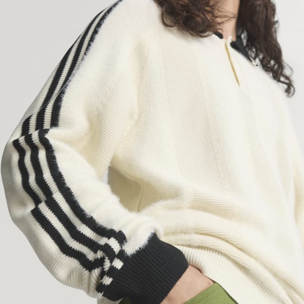 adidas PREMIUM KNITTED JERSEY クリームホワイト M adidas PREMIUM KNITTED JERSEY クリームホワイト（アディダス
