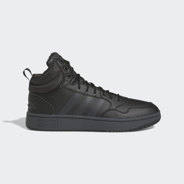 cerná Boty Hoops 3.0 Mid Lifestyle Basketball Classic Fur Lining Winterized