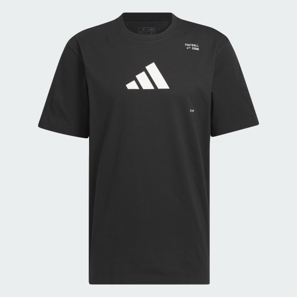 Svart Football Category Graphic T-skjorte
