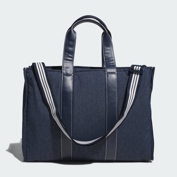 Blue Denim-Look Heather Big Tote Bag