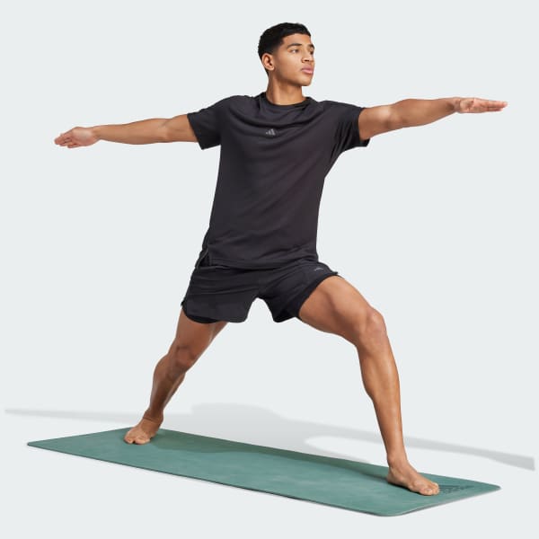 Negro Camiseta de Entrenamiento Yoga Premium