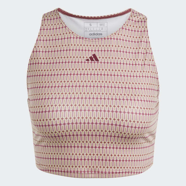 Burgundy Yoga Studio Print tanktop