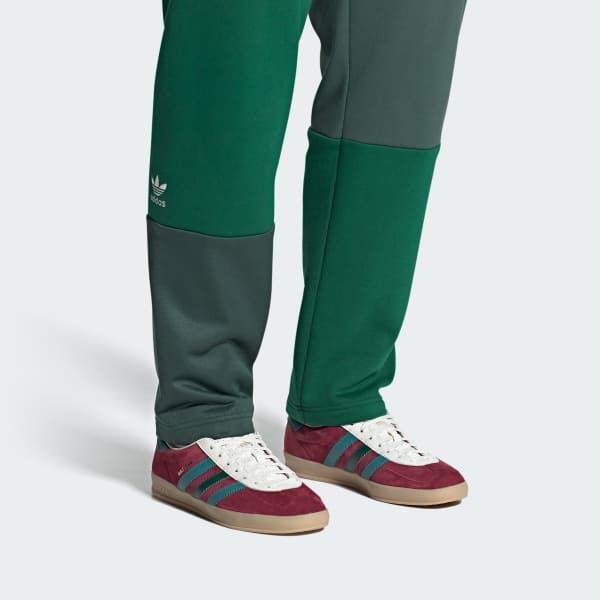 Adidas burgundy gazelle trainers top