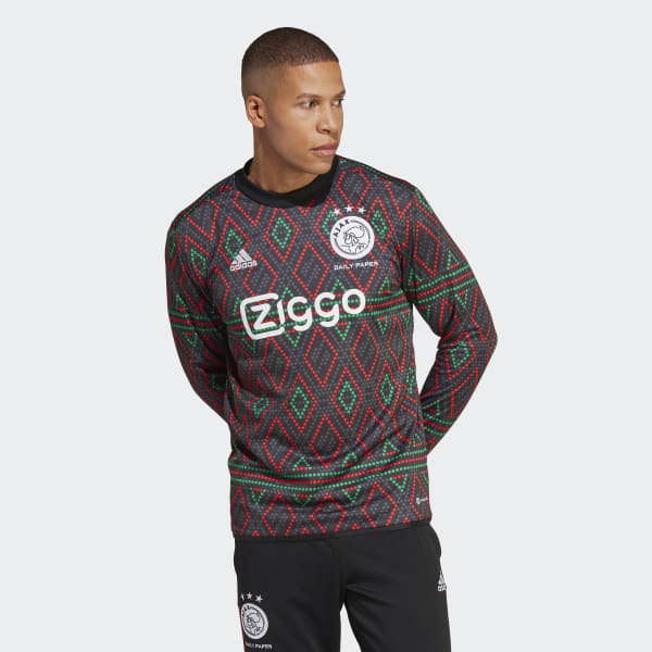 Sort Ajax Amsterdam opvarmningstrøje