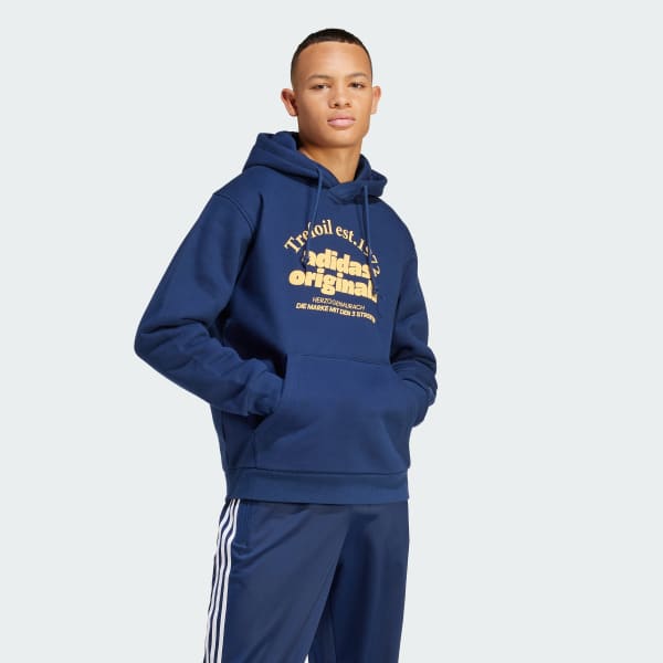 Sudadera adidas hotsell hombre azul