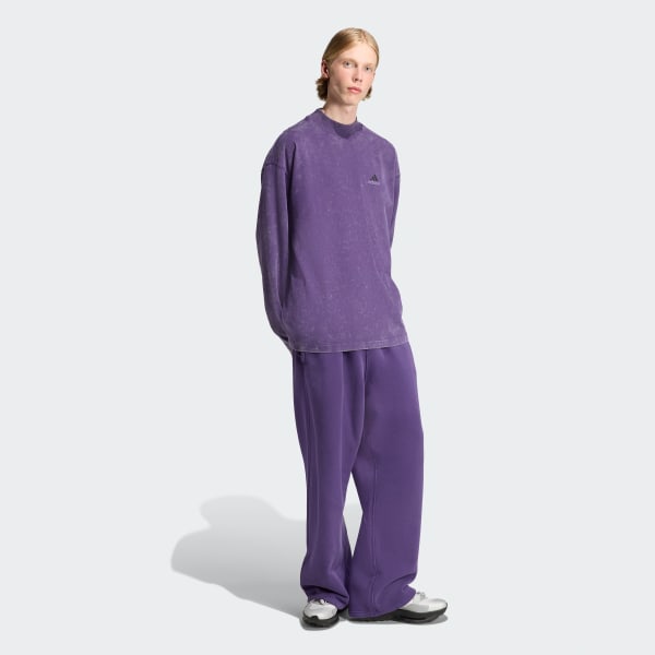 Fioletowy Koszulka adidas z grafiką EQT