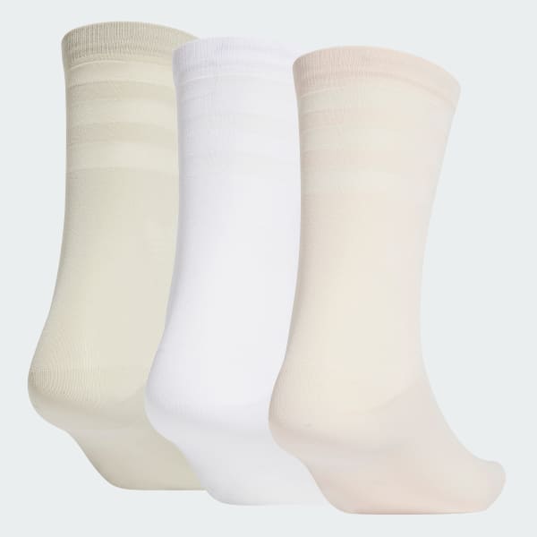 Beige Collective Power Mid-Cut Crew Length Socks 3 Pairs