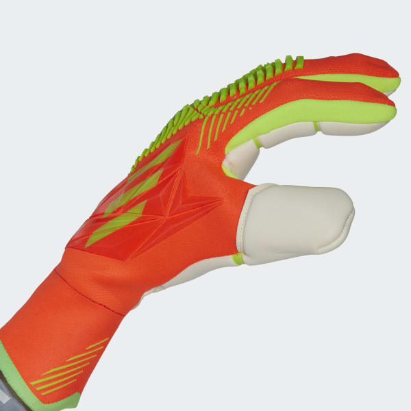 Orange Predator Edge Fingersave Pro Goalkeeper Gloves DVJ64