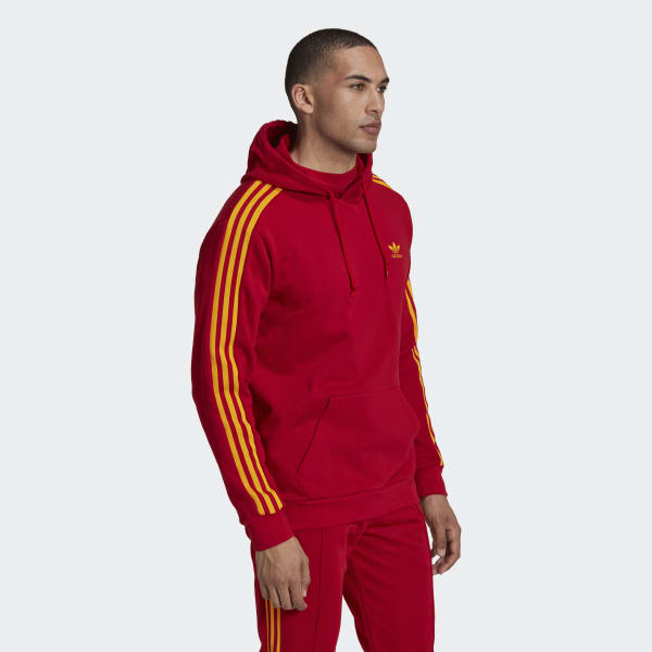 Rosso Hoodie 3-Stripes