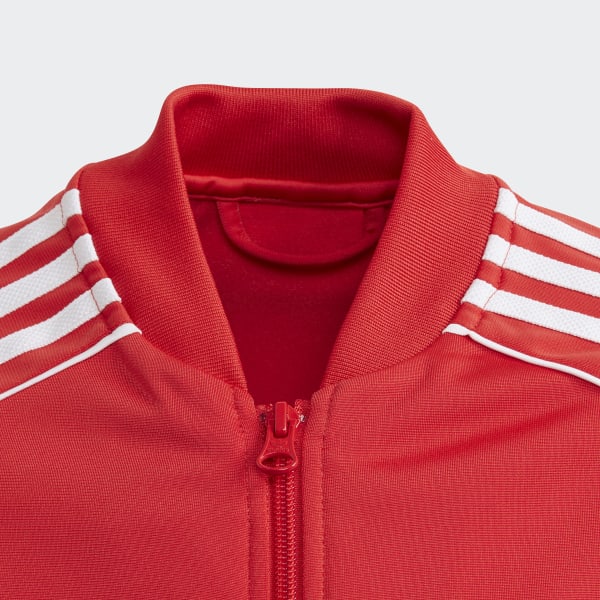 adidas sst track jacket red
