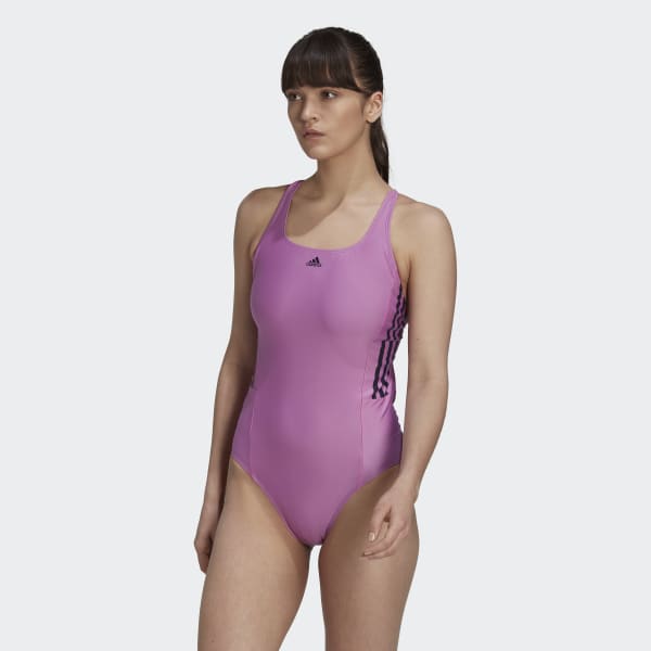 Roxo Fato de Banho 3-Stripes SE349
