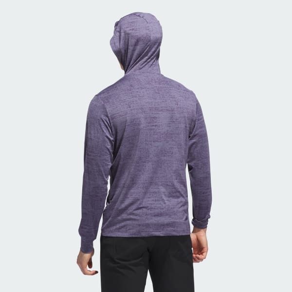 Pourpre Sweat-shirt à capuche léger imprimé Performance