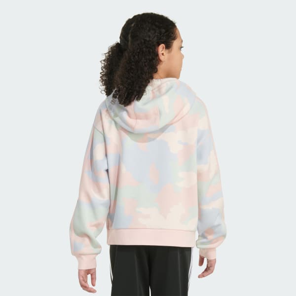 Adidas pink pullover hoodie deals