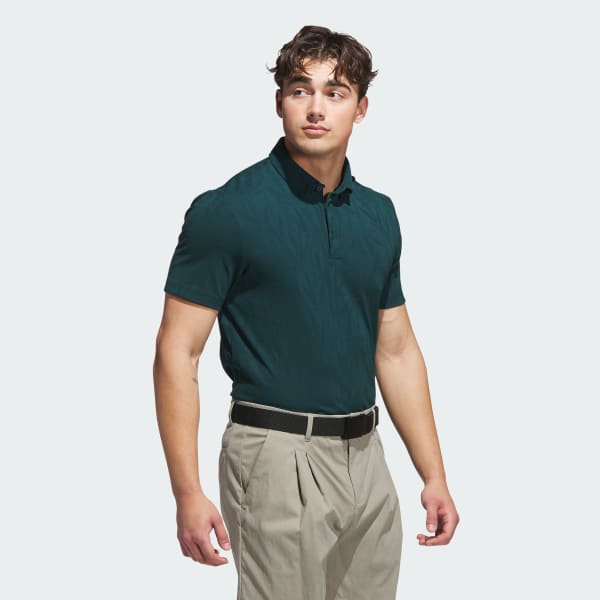 Green Go-to Textured Polo Shirt