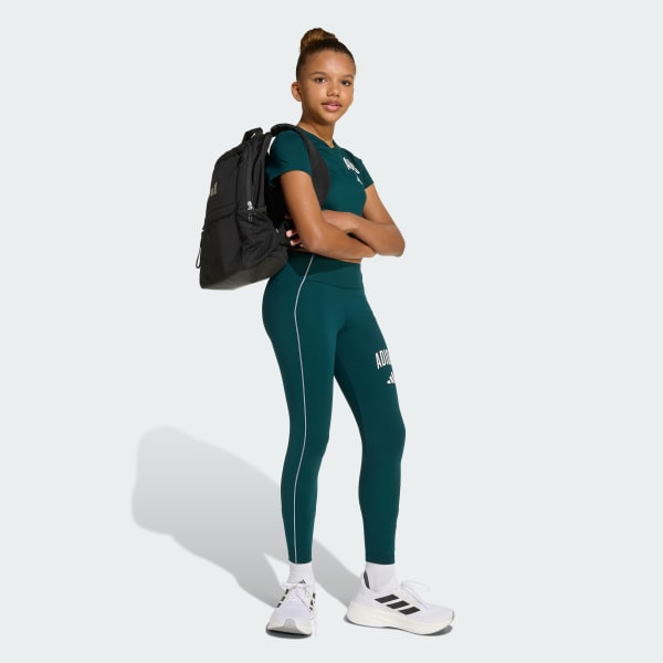 Verde Leggings Collegiate Train Essentials — Crianças