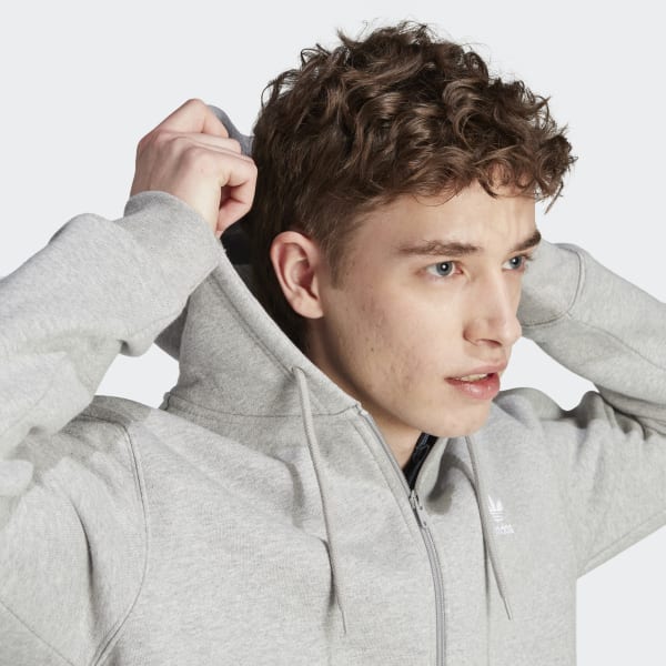 Adidas hot sale kapuzenjacke grau