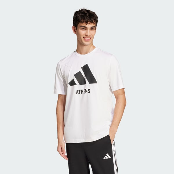 Hvid Athens T-Shirt