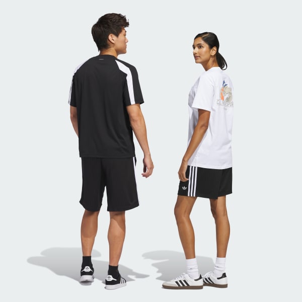 Preto Shorts Skateboarding Classic (Gênero Neutro)