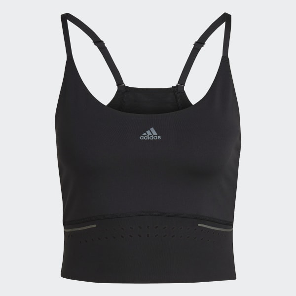 Negro Playera Corta Sin Mangas HIIT 45 Seconds