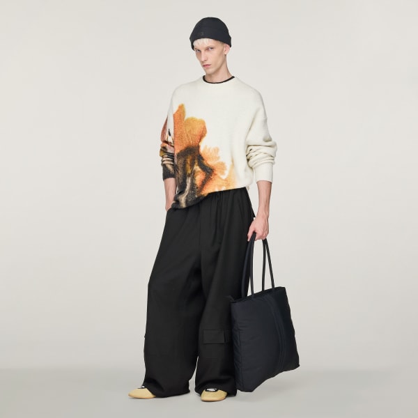 Siyah Y-3 Dolgulu Tote Çanta