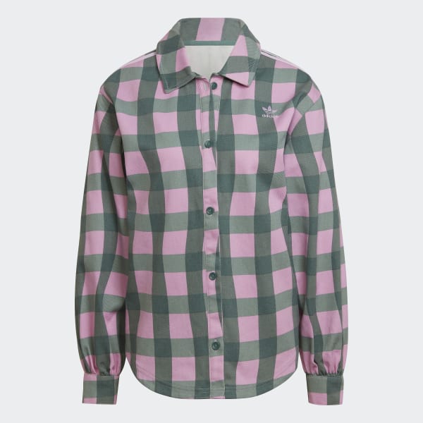 Purple Allover Print Twill Shirt QA502