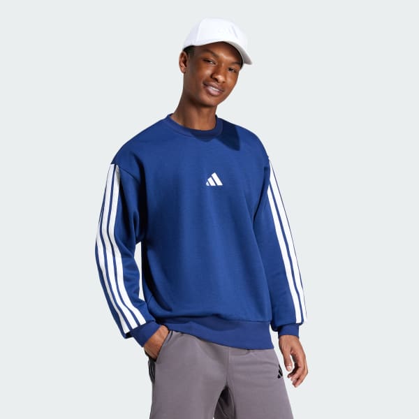 Azul Polerón Essentials Fleece 3 Tiras