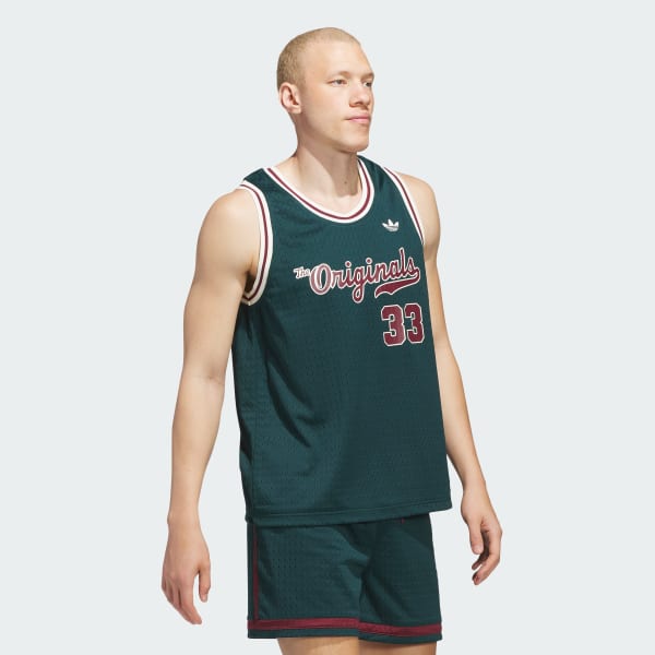 Hijau Jersey Bola Basket (Uniseks)