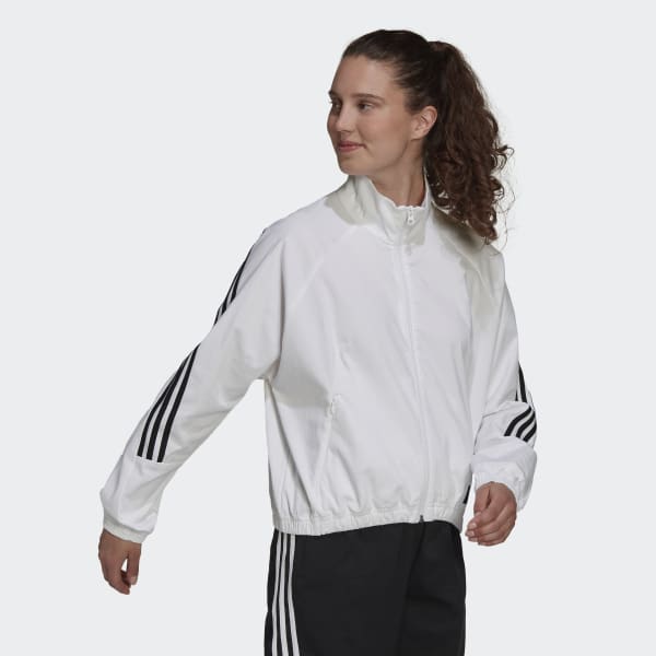 White adidas Sportswear Future Icons Woven Track Jacket EKT06