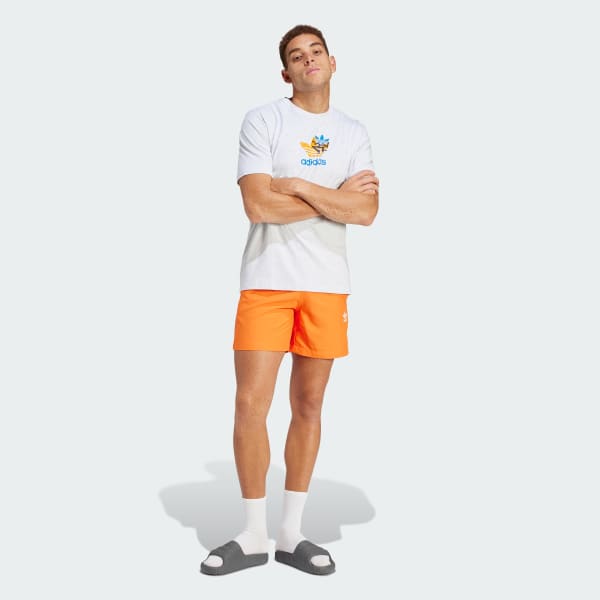 adidas Badeshorts 3-Streifen Originals adicolor - Orange Switzerland | adidas
