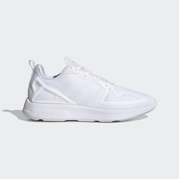 white adidas zx flux