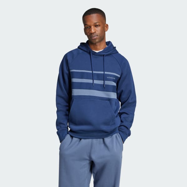 Bleu Sweat-shirt à capuche The First