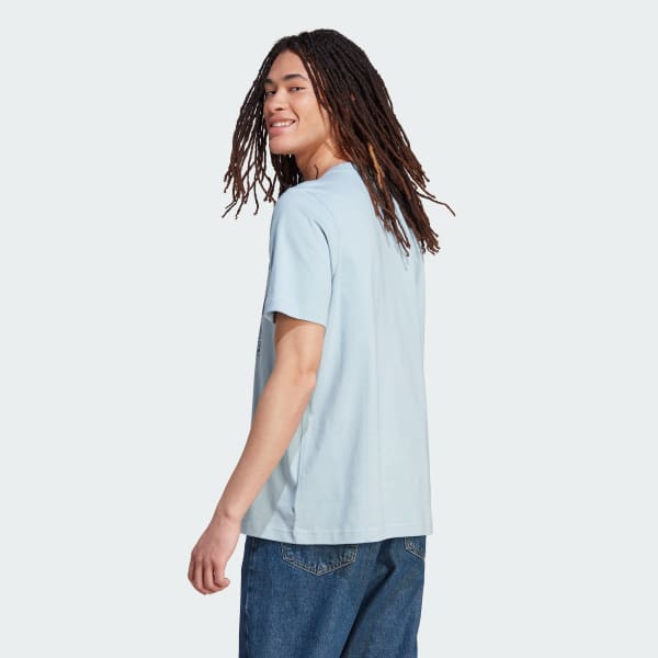 Blue adidas Sportswear Change Through Sports Triple Tee